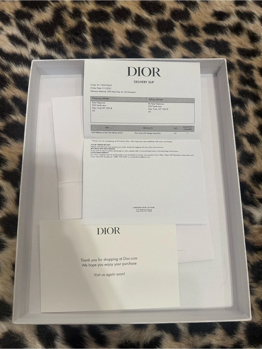 RECEIPT + BOX + DUST BAGS Christian Dior Granville Espadrille Lace-Up Wedges- 41